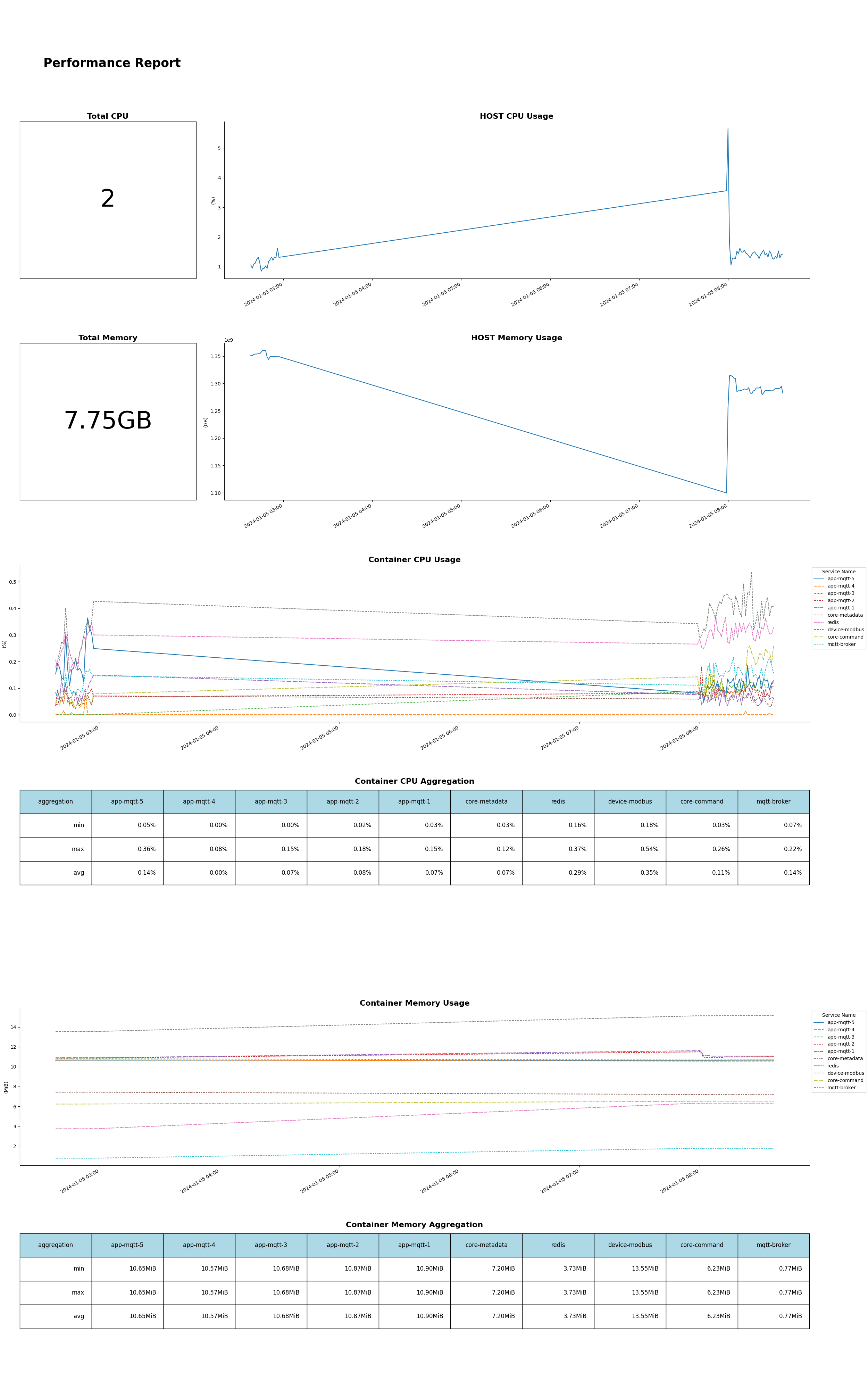 Performance Report